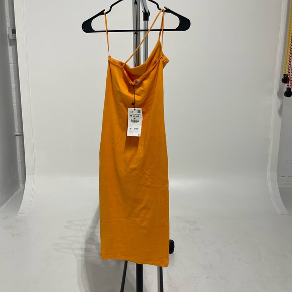 ZARA NWT one shoulder midi dress - Picture 7 of 8